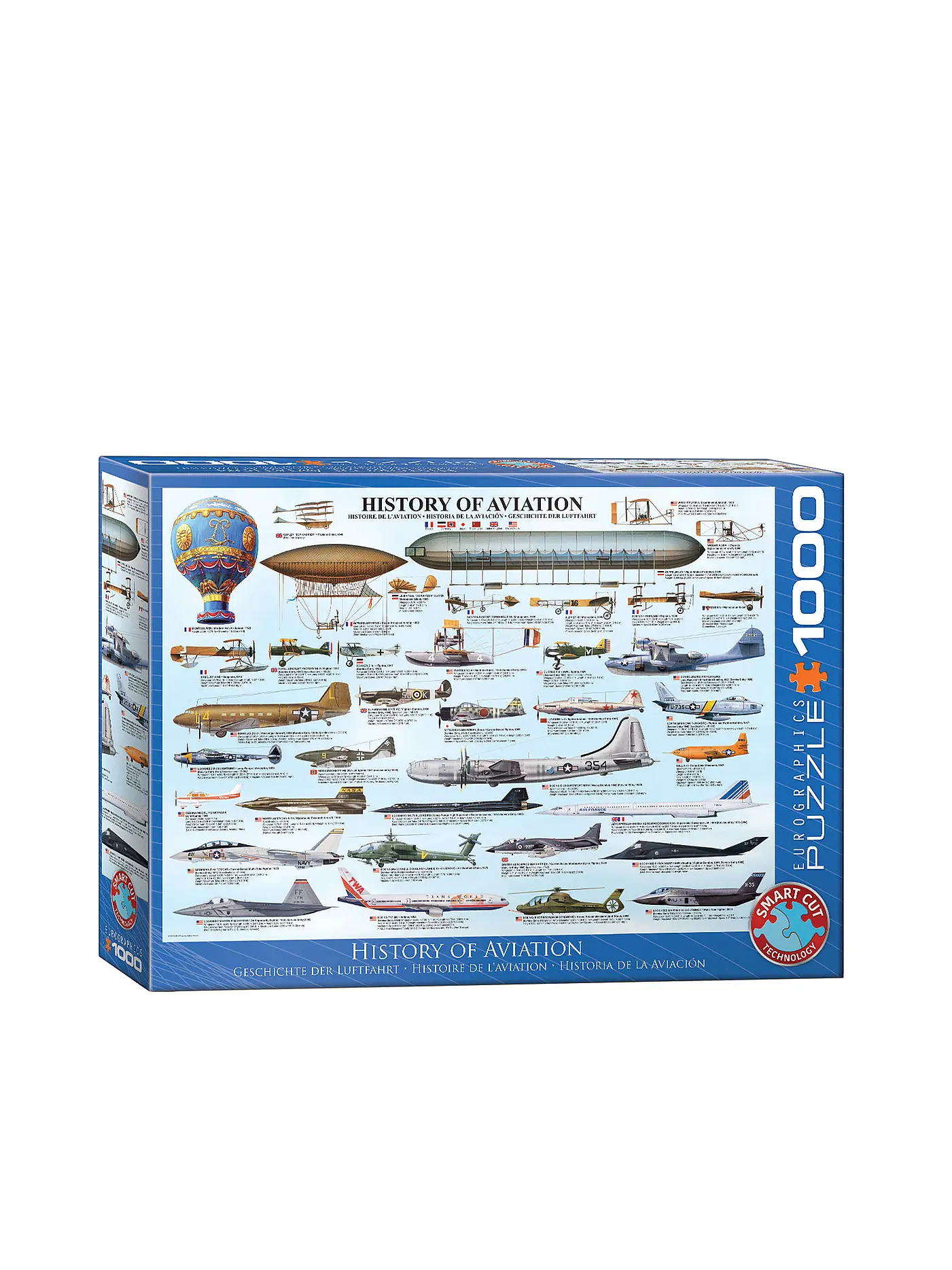 EUROGRAPHICS | Puzzle - History of Aviation 1000 Teile | 